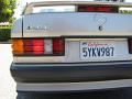 1986 Mercedes-Benz 190E Rear Close-Up